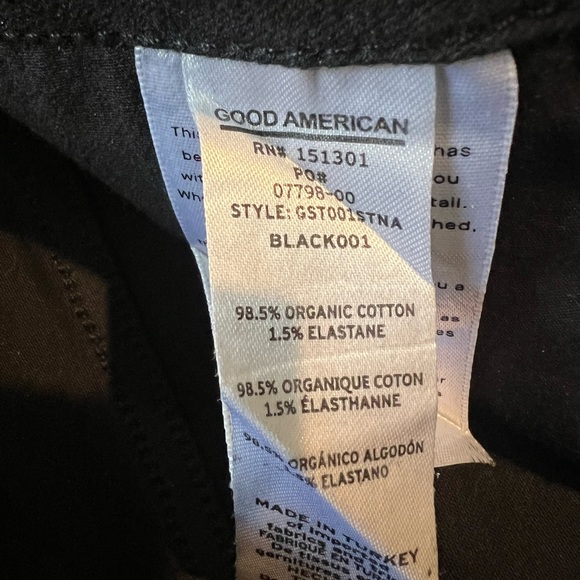 Good American Soft Tech Good Legs Straight Coated Jeans - Picture 5 of 6